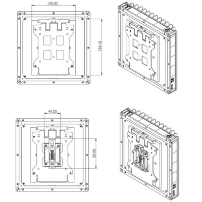 DIN rail mounting kit for Tensor PC (Requires VESA mounting bracket)