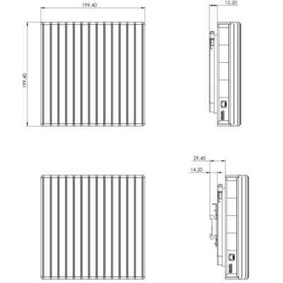 DIN rail mounting kit for Tensor PC (Requires VESA mounting bracket)