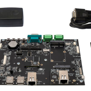 Evaluation kit for the UCM-iMX93L SoM with carrier board, optional 7″ LCD and LTE modem, full I/O access, and extensive software & design support.