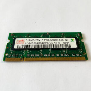 Hynix 512 MB DDR2‑667 SO‑DIMM PC2‑5300S RAM - HYMP564S64CP6-Y5 AB-C
