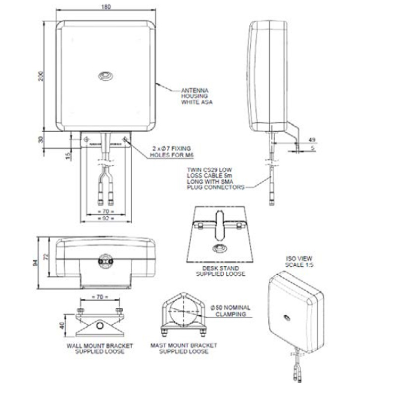 Panorama Antennas, WMM8G-7-27-5SP - Billede 2