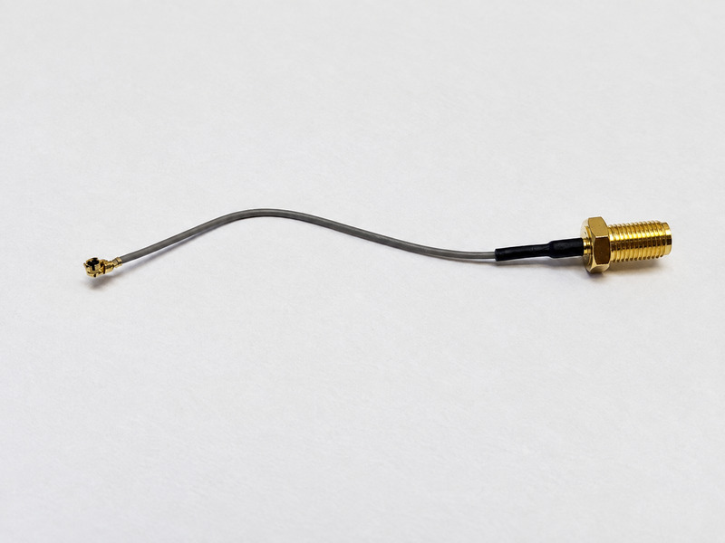 RP-SMA Female to MHF1/U.FL RF Pigtail Cable – 85 mm